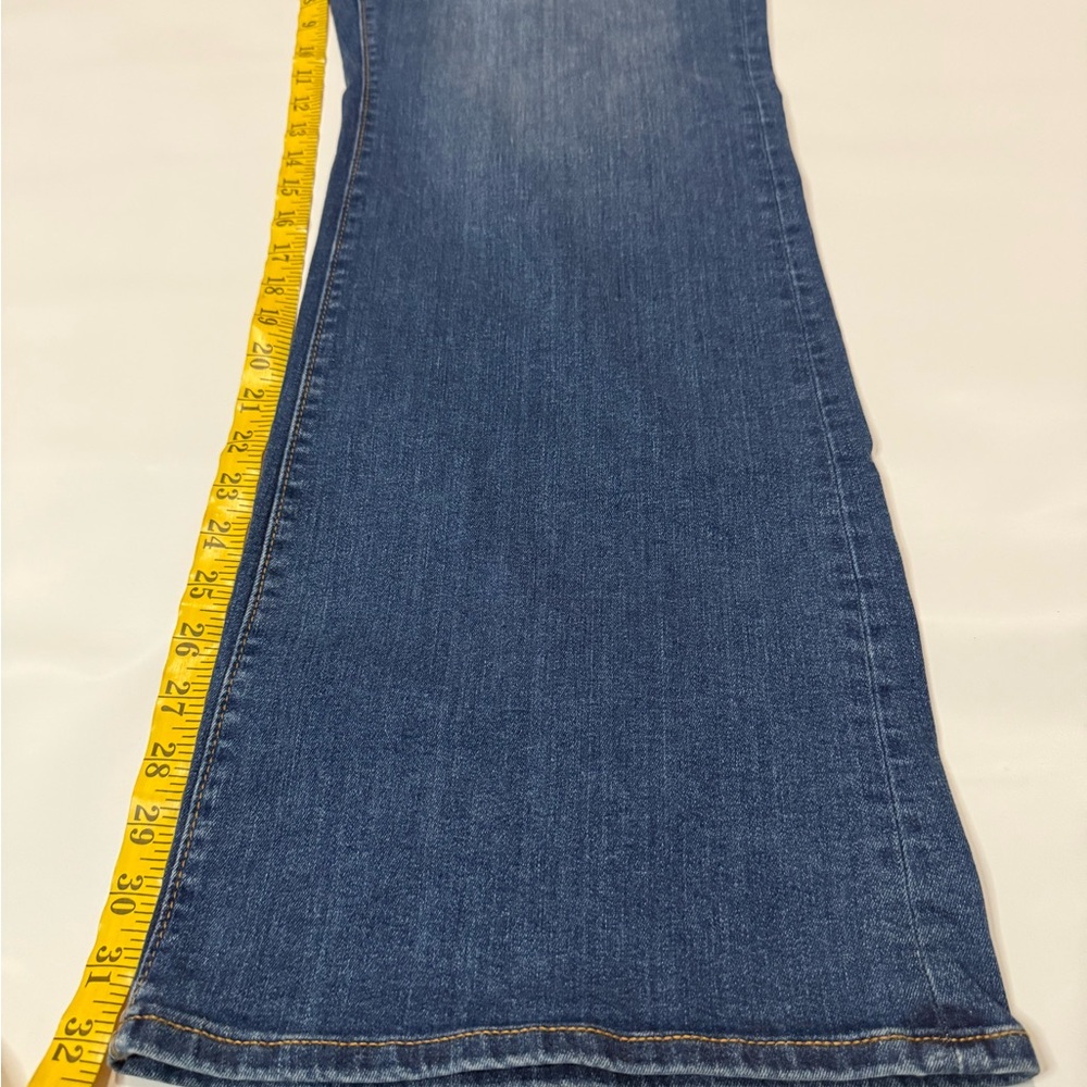 Ann Taylor The Boot mid rise NWT Classic Blue Women's Jeans Size 18 curvy - Picture 10 of 16